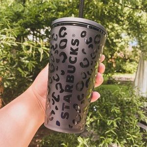 Matte black grade Starbucks tumbler